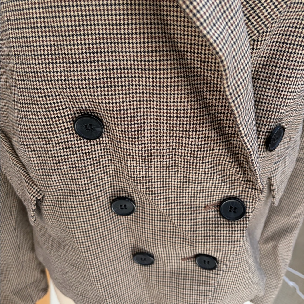 Free People Betty Blazer‎ Houndstooth Size large - Picture 6 of 7